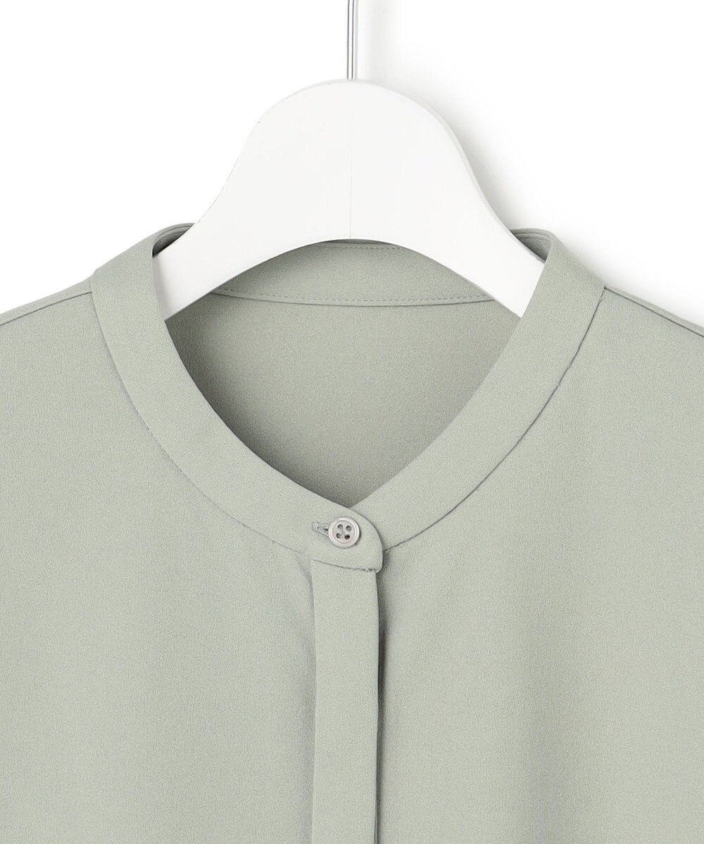 ICB 【洗える】イージージョーゼット バンドカラーカットソー 