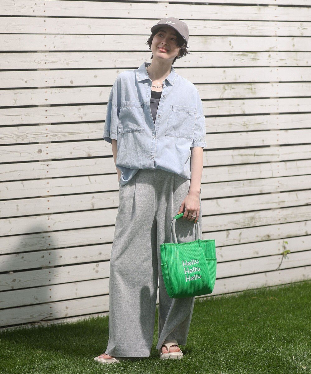 Green Parks 半袖シアーデニムシャツ 