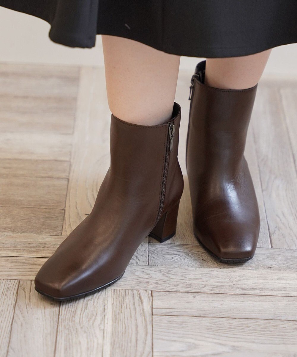 Pointer 【石岡真実さん着用】本革ショートブーツ 