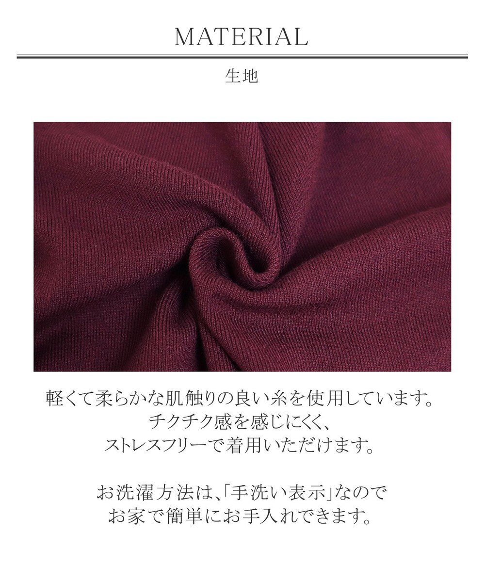 Tiaclasse 【洗える】1枚で着映えするパフ袖プリーツニットワンピース 