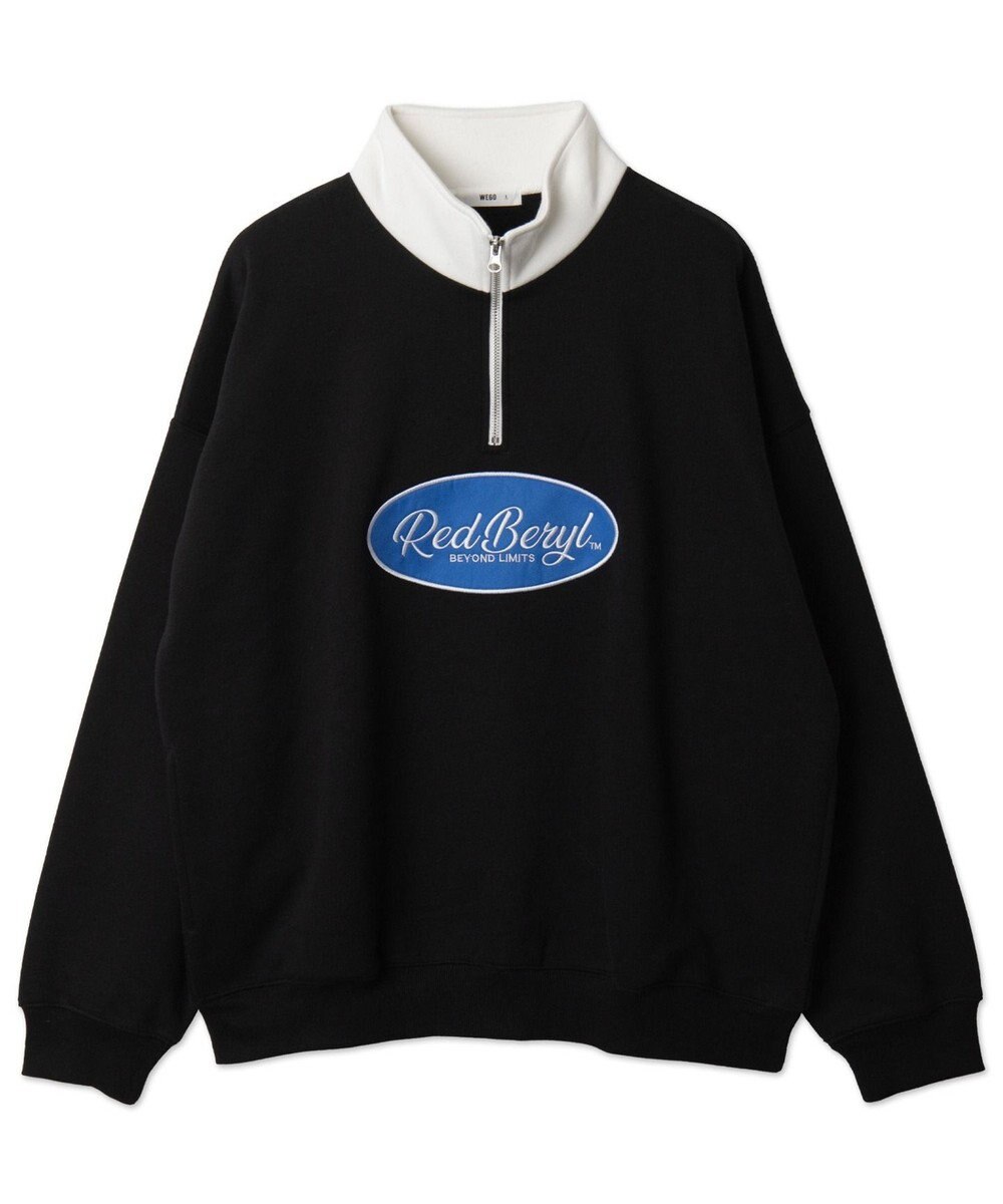 WEGO サークルロゴハーフジッププルオーバー 