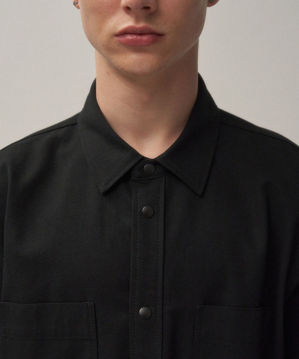 ATON HARD WASHED COTTON | シャツジャケット - UNISEX 