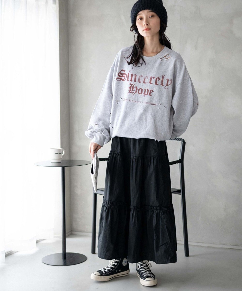 WEGO ダメージスウェット 