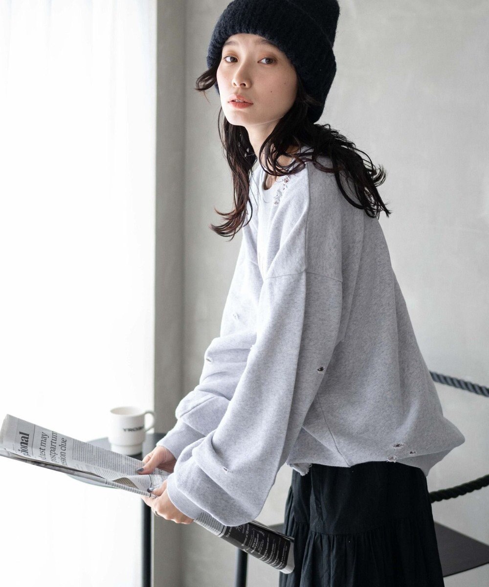 WEGO ダメージスウェット 