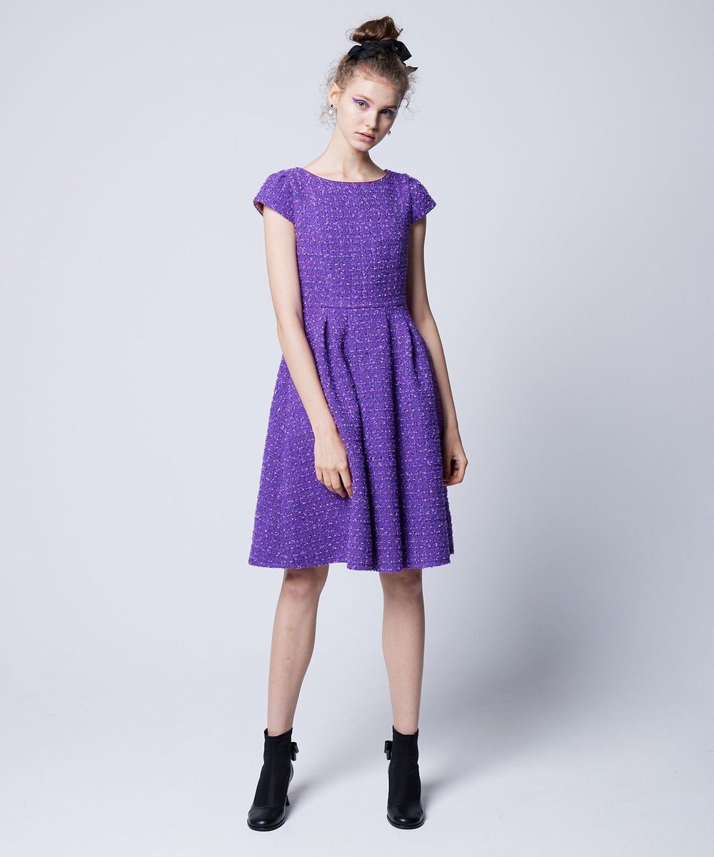 TOCCA CHIFFON TWEED ドレス 