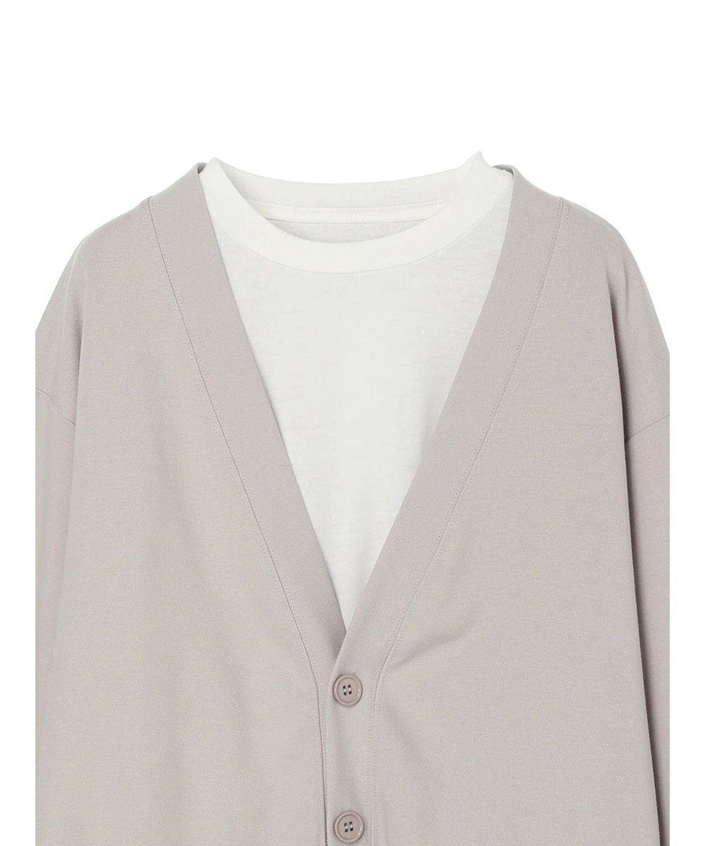 CRAFT STANDARD BOUTIQUE 強撚ポンチカーディガン＋Ｌ／Ｓ　ＴＥＥーＳＥＴ 