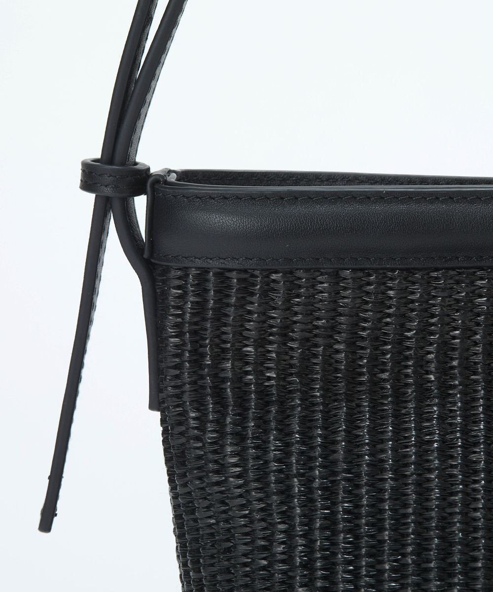 TOPKAPI 【Breath TOPKAPI】サングラスホルダー付き レザーコンビ カゴ ショルダーバッグ 