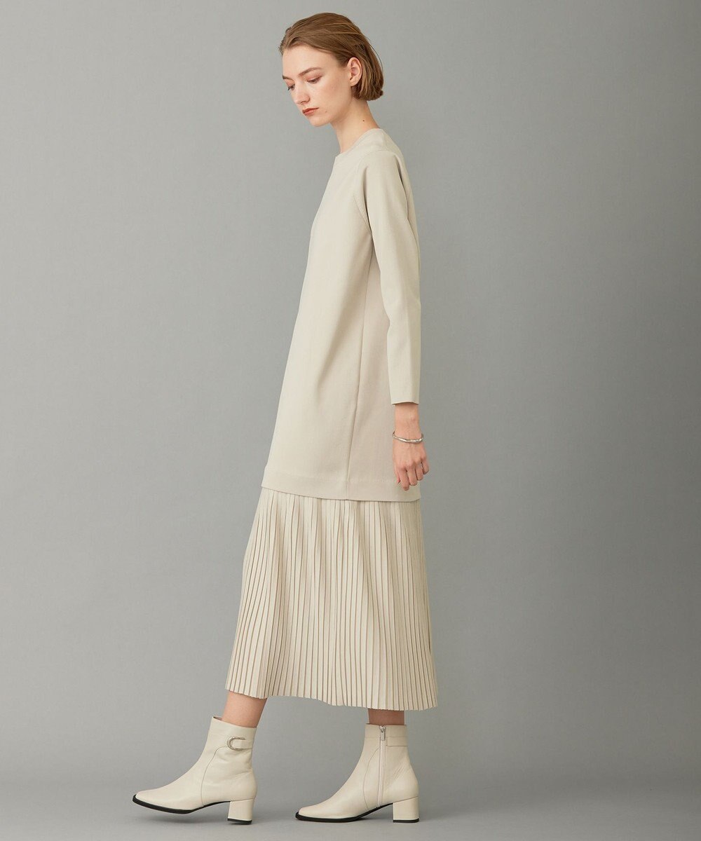 ICB 【洗える】リサイクルポリエステルハイゲージ ドッキングワンピース 