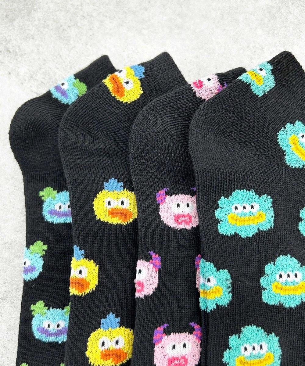 WEGO モンスター総柄ショートソックス 
