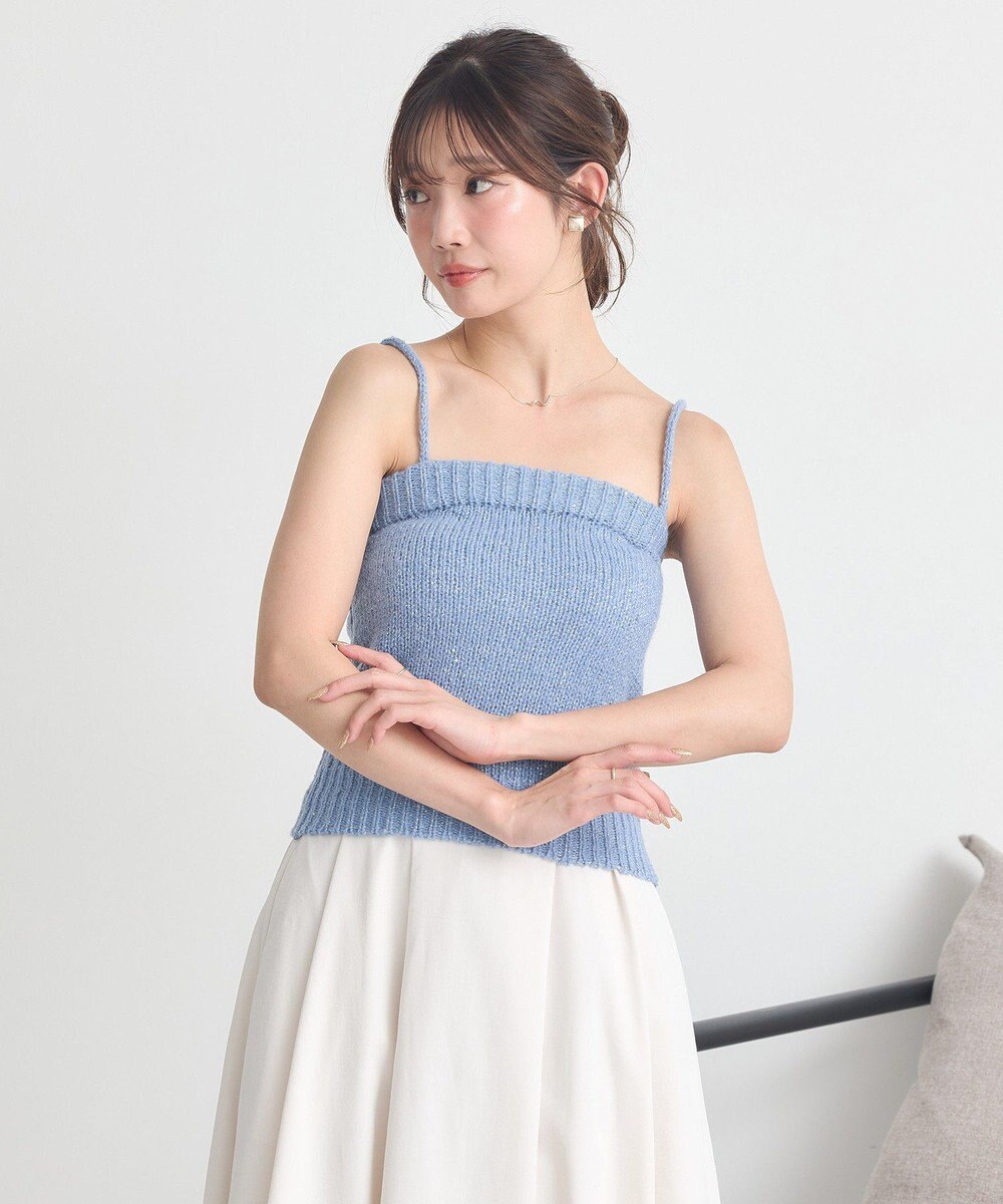 earth music&ecology 【セット2点】SET2点フラワースパンコールカーデ＋ビスチェ 