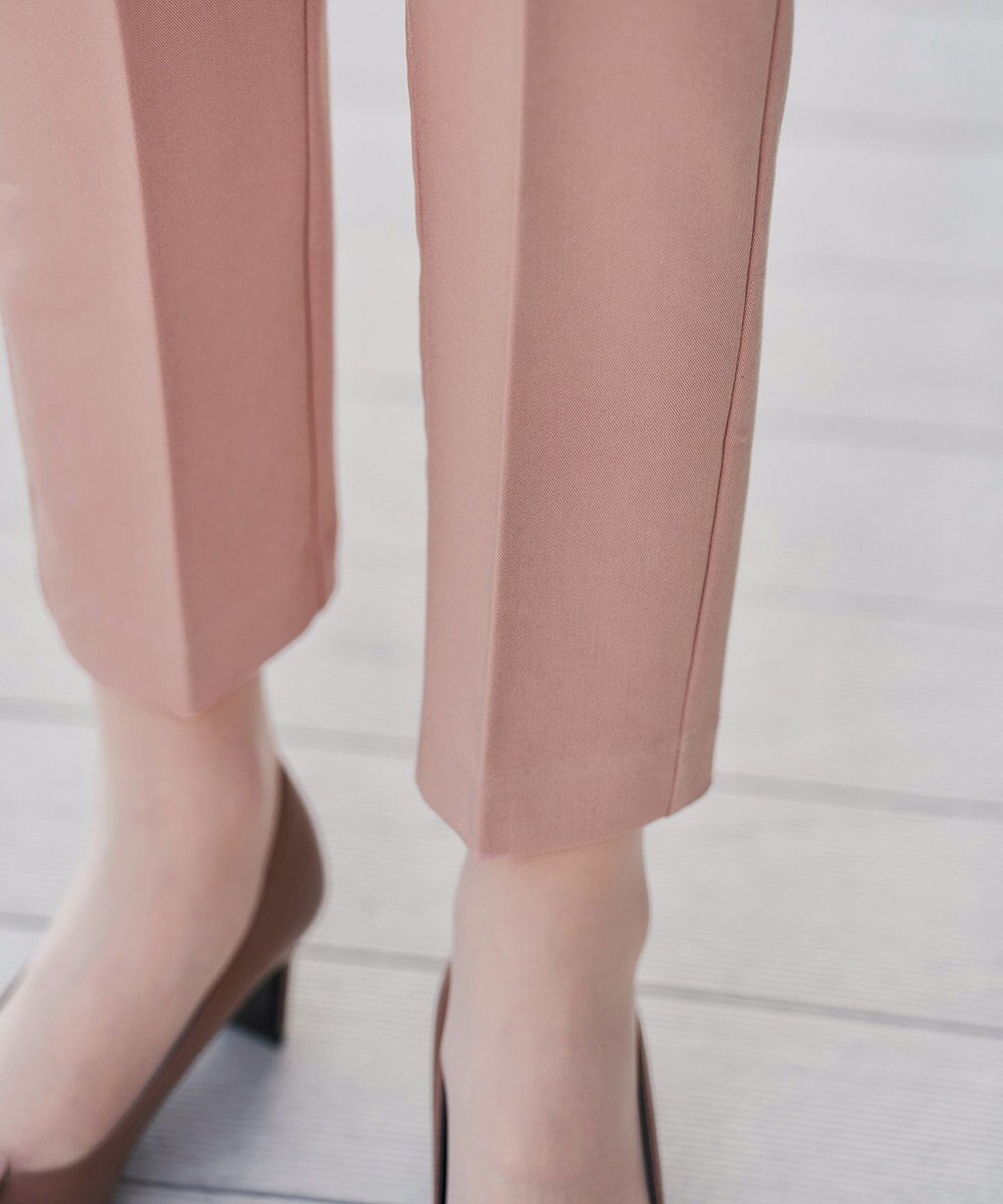 Tiaclasse 【小倉優子さん着用・洗える】カラーテーパードパンツ 