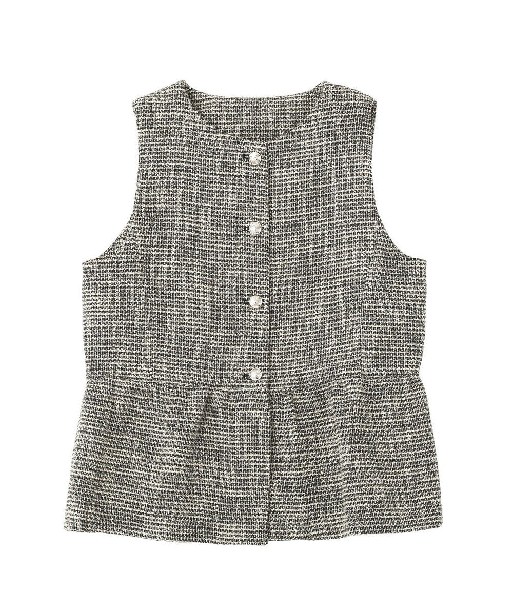 YECCA VECCA ツイードペプラムジレ 