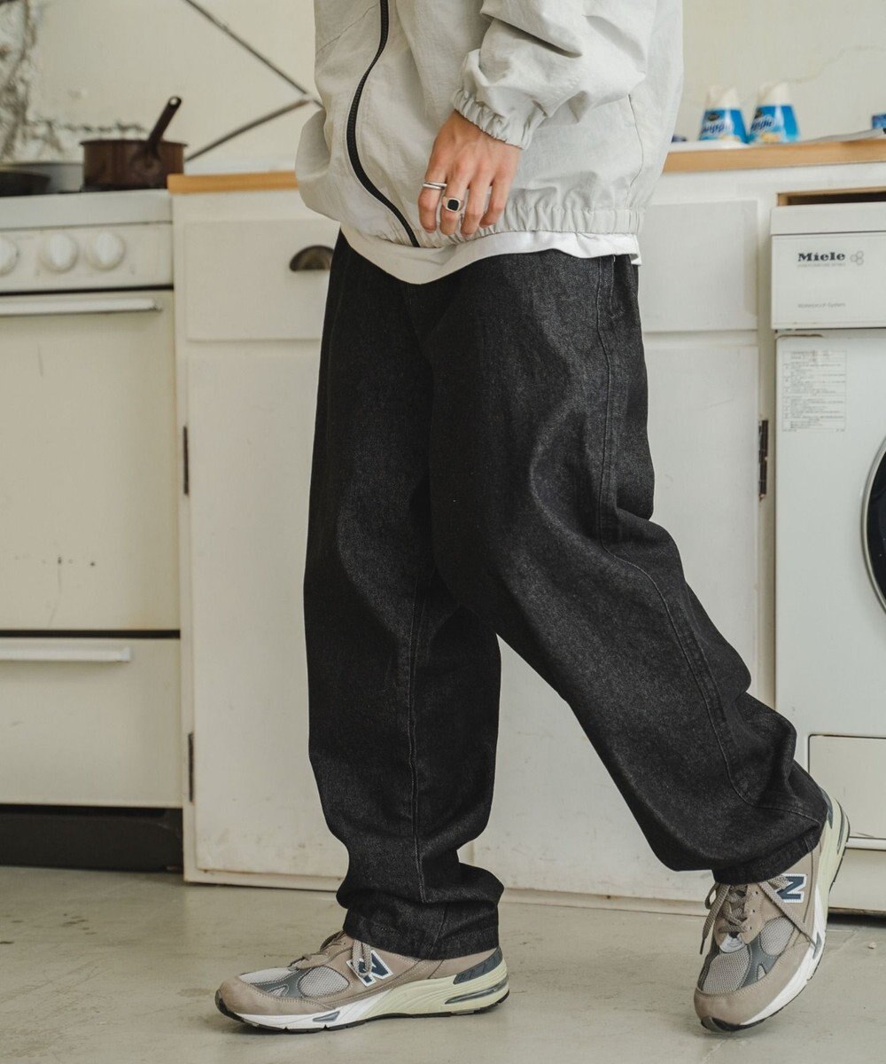 WEGO デニムイージーワイドパンツ 