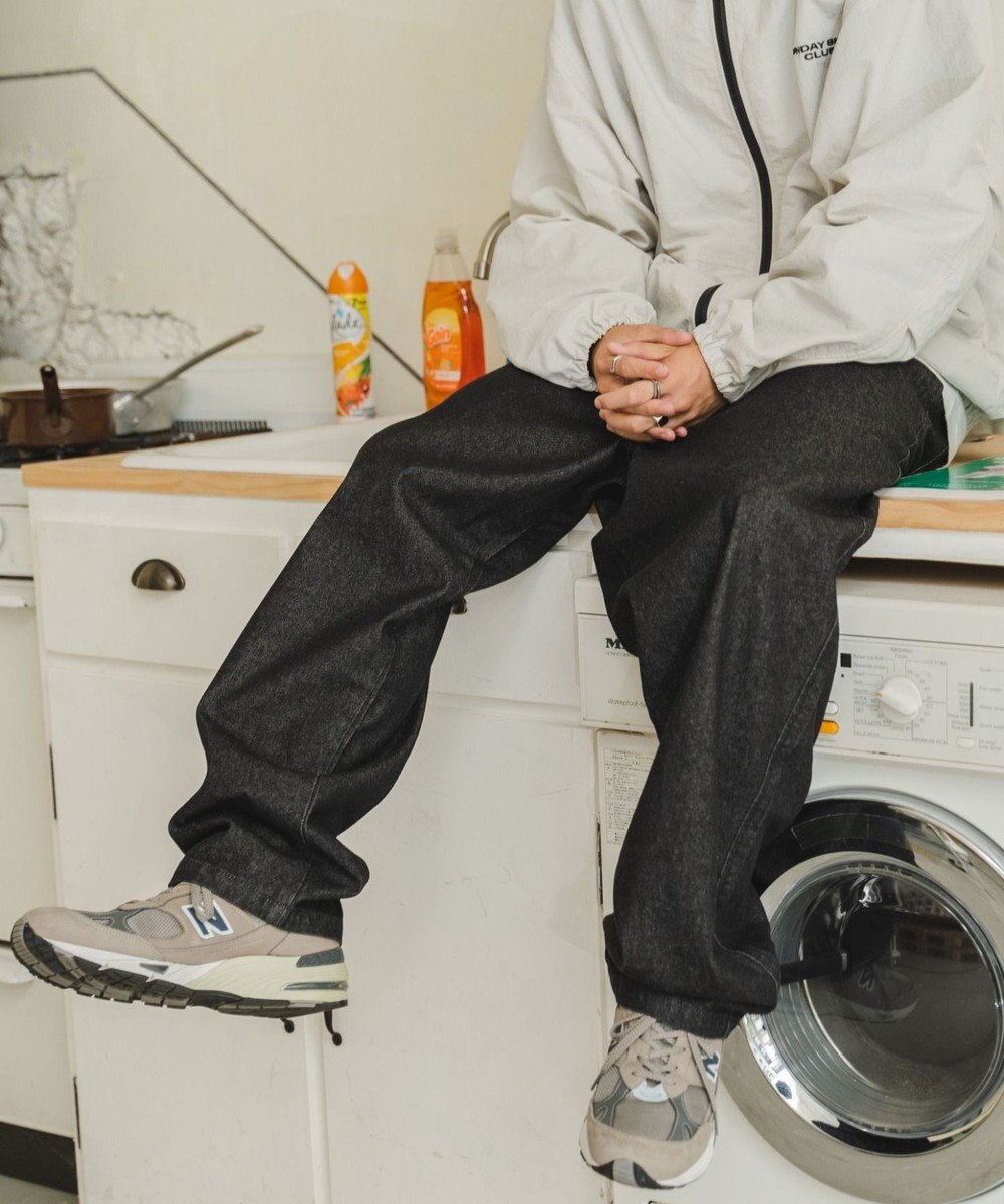 WEGO デニムイージーワイドパンツ 