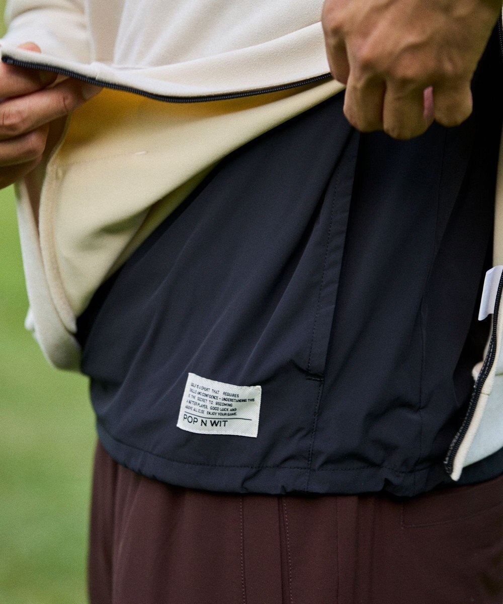 PW CIRCULUS 【撥水加工 / 小さくまとまる】【UNISEX】オーバーサイズ パッカブルベスト ゴルフウェア メンズ レディース 