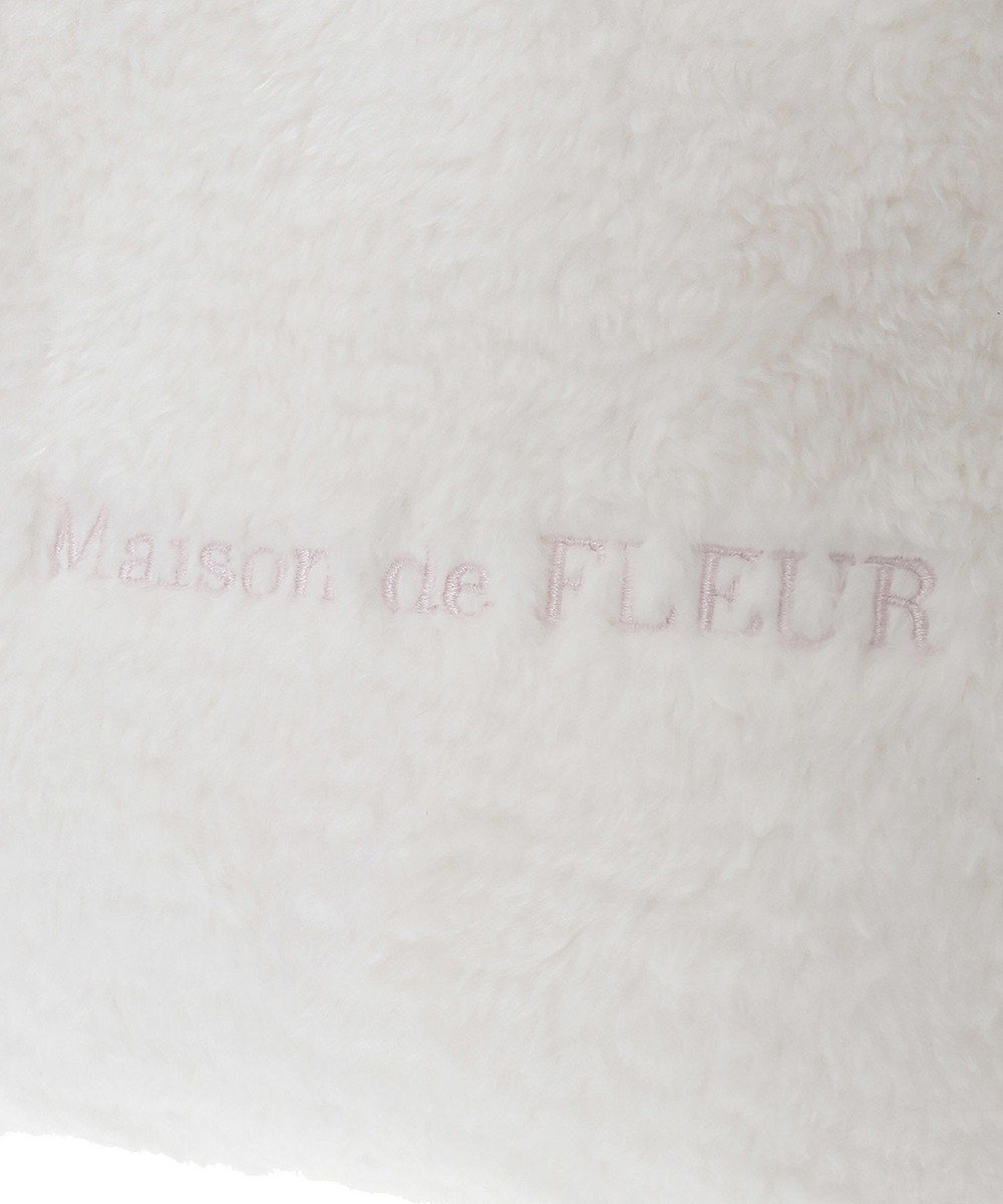 Maison de FLEUR スカーフ付きボア2WaySトートバッグ 