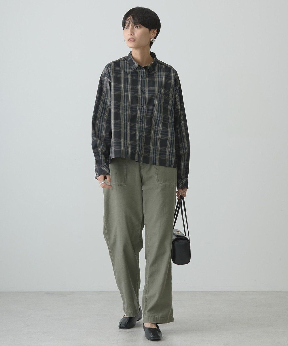 AMERICAN HOLIC イージーケアショート丈チェックシャツ 