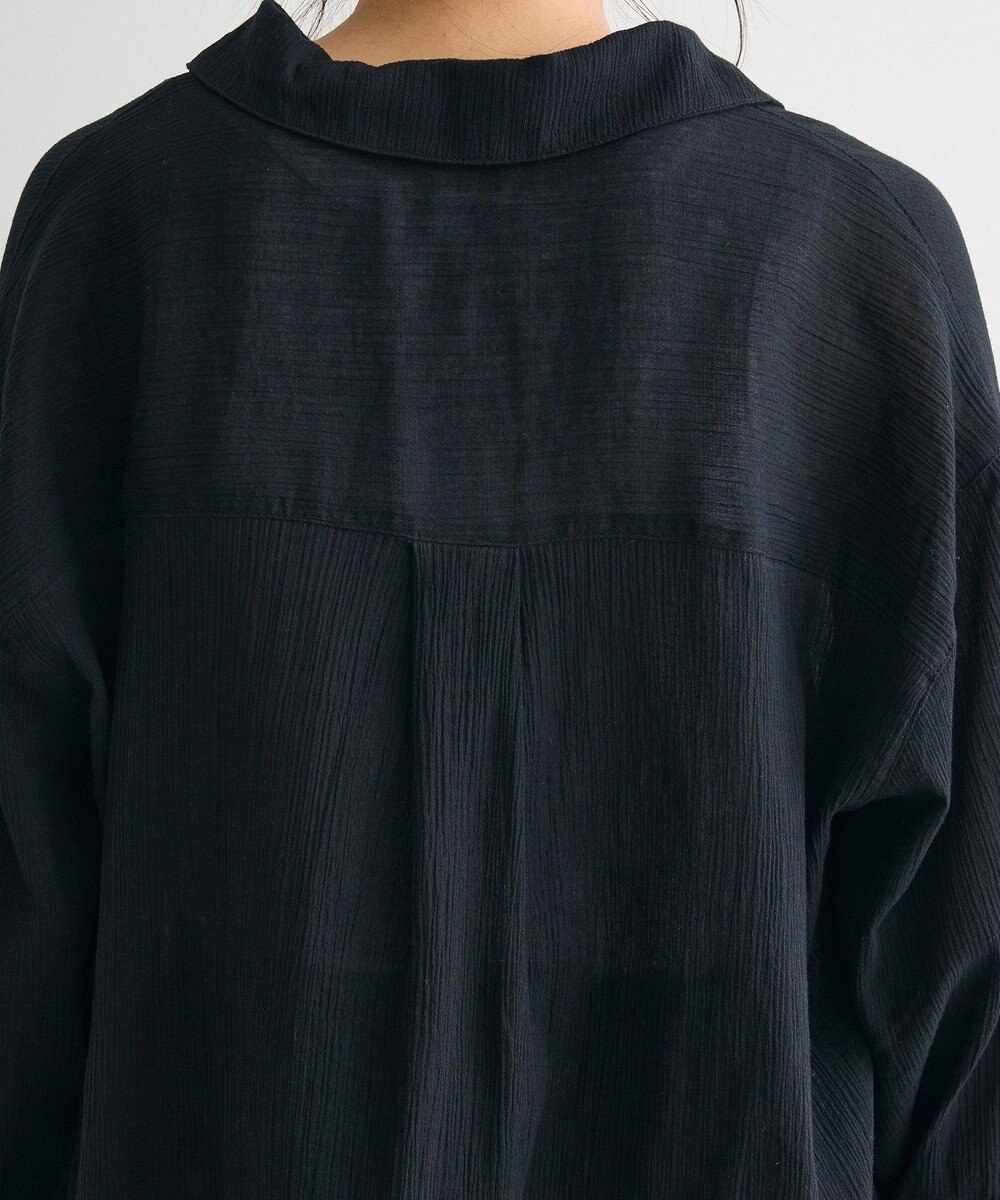 CRAFT STANDARD BOUTIQUE 衿ギャザーシャツブラウス 