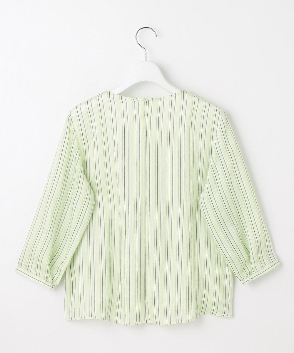 J.PRESS LADIES 【洗える】ランダムストライプ シアー プルオーバー カットソー 