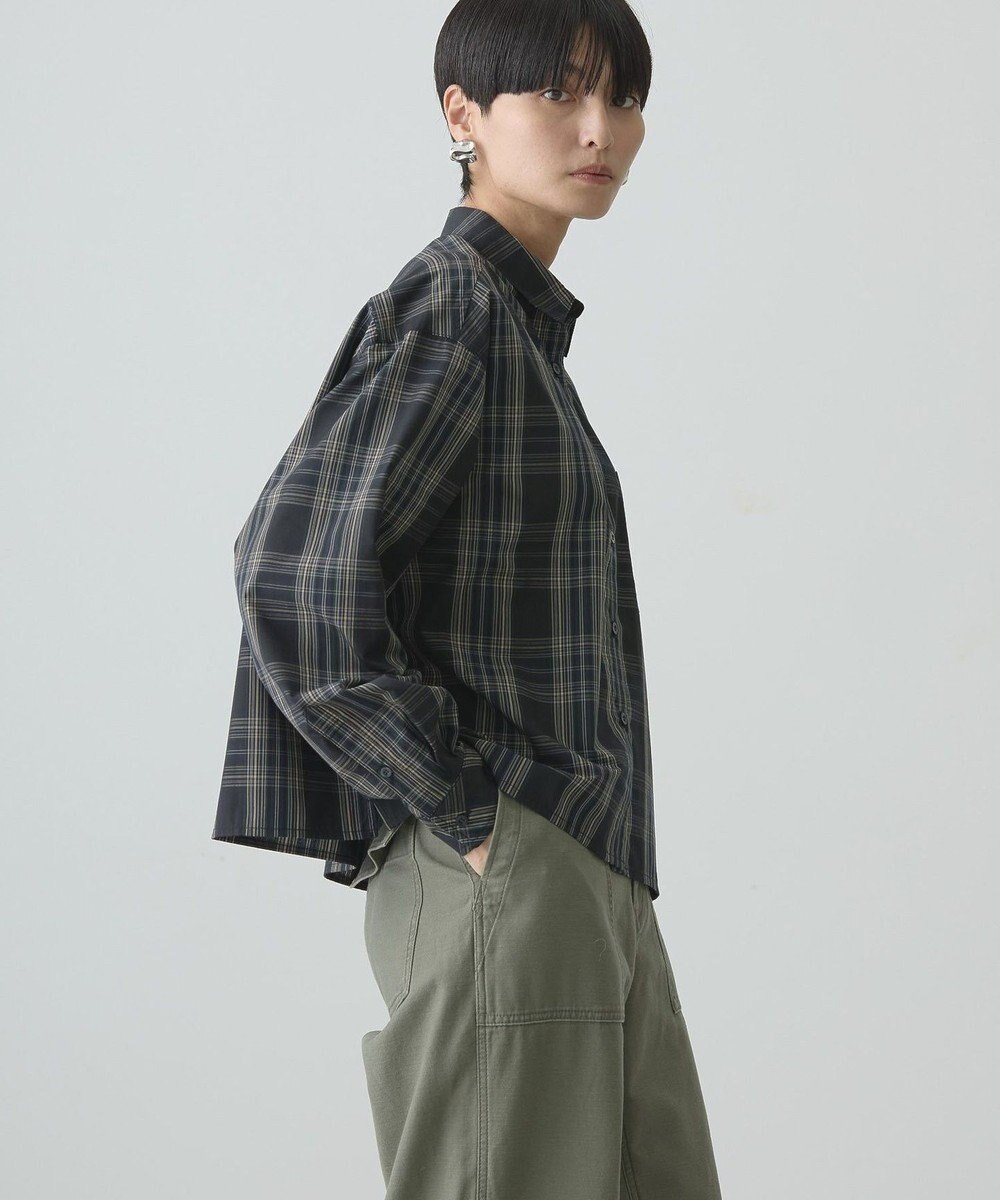 AMERICAN HOLIC イージーケアショート丈チェックシャツ 