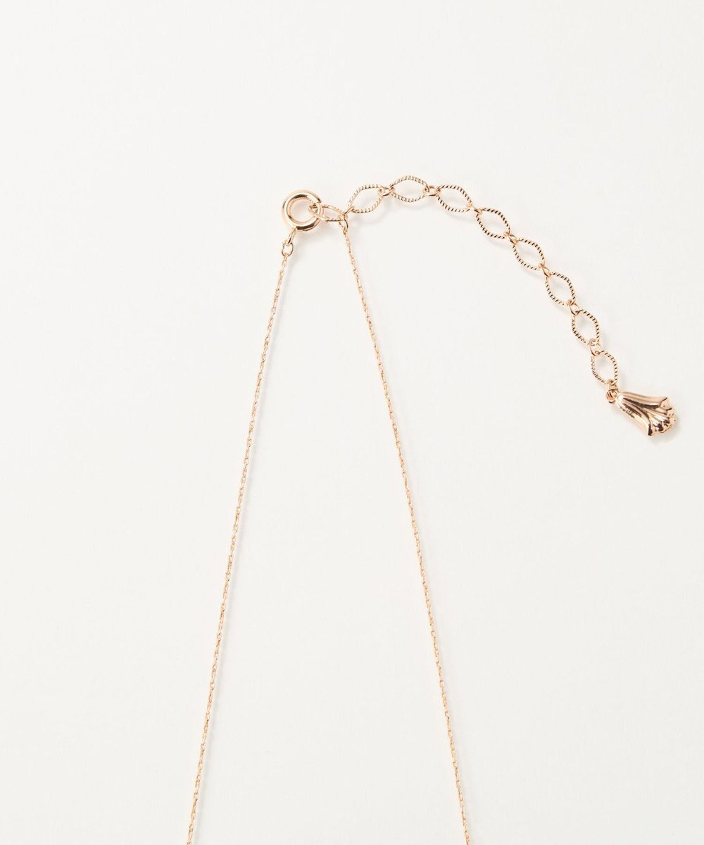 Phoebe 【金属アレルギー対応】プチベゼルストーンネックレス　シャンパンゴールド 