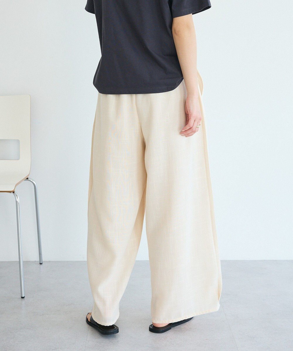 CRAFT STANDARD BOUTIQUE リネンライクワイドイージーパンツ 