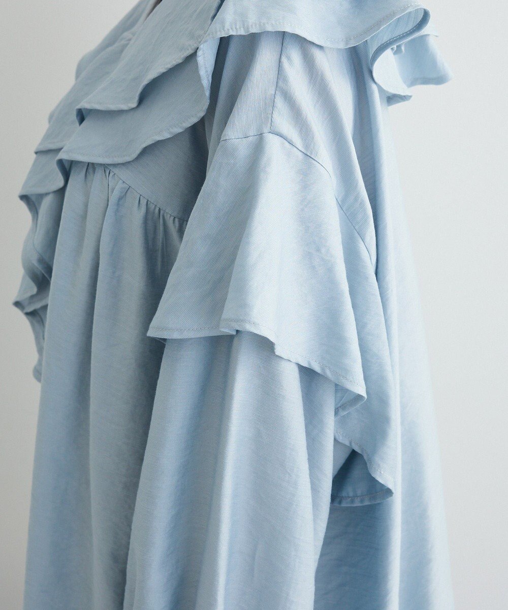 Green Parks ビッグカラーフリルブラウス 