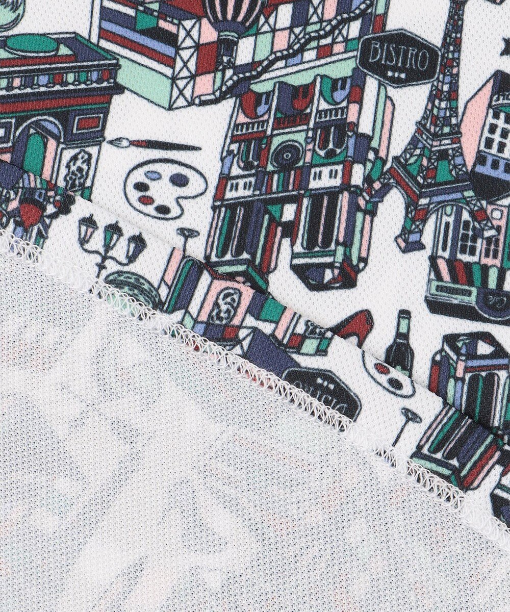 23区GOLF 【WOMEN】【吸水速乾/UVカット】パリマップ総柄ポロシャツ 