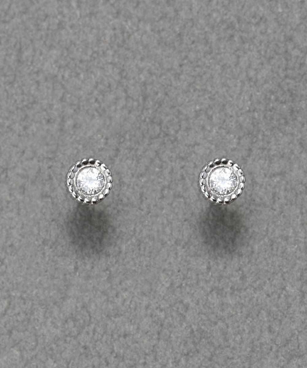 Phoebe 【金属アレルギー対応】プチシャイニングピアス　シルバー/サージカルステンレス 