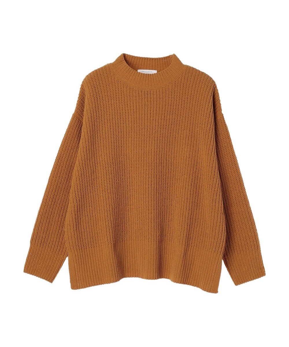 Green Parks ｍｏｋｏモール畦編みモックネックプルオーバー 