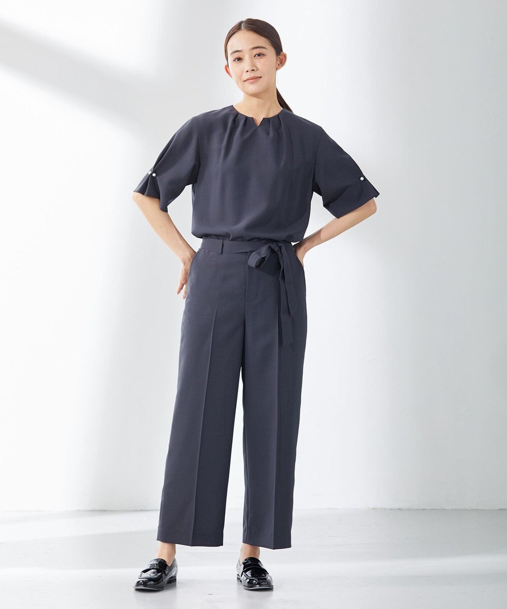 J.PRESS LADIES 【洗える・接触冷感】マルソースパンボイル パンツ 