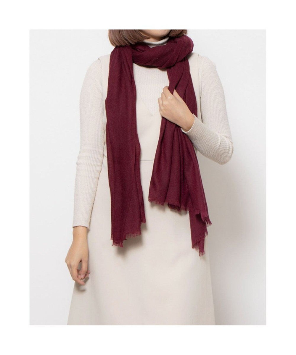 UNBILLION カシュネ cache nez / カシミヤエアリー無地ストール 