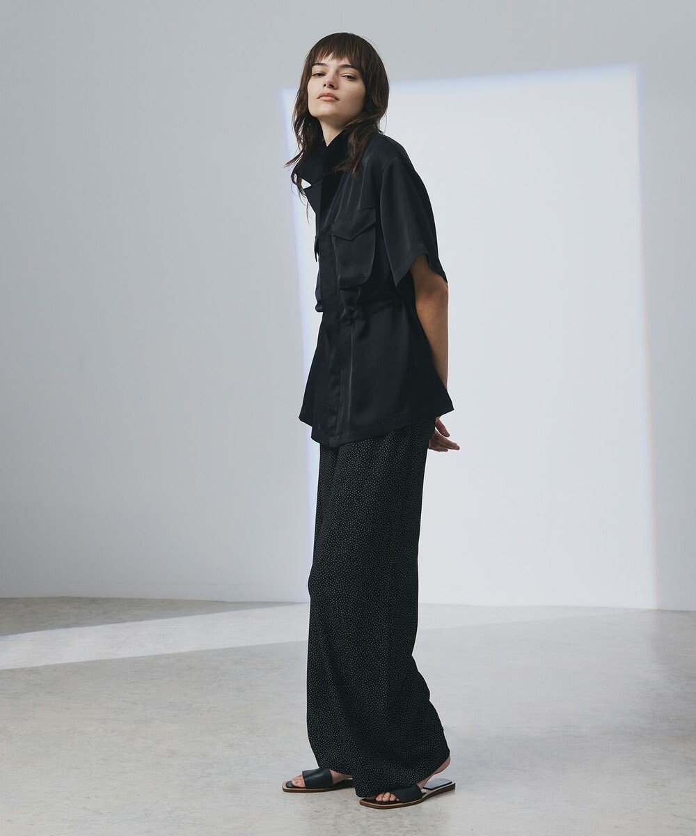 uncrave ライトダブルサテン シャツジャケット 