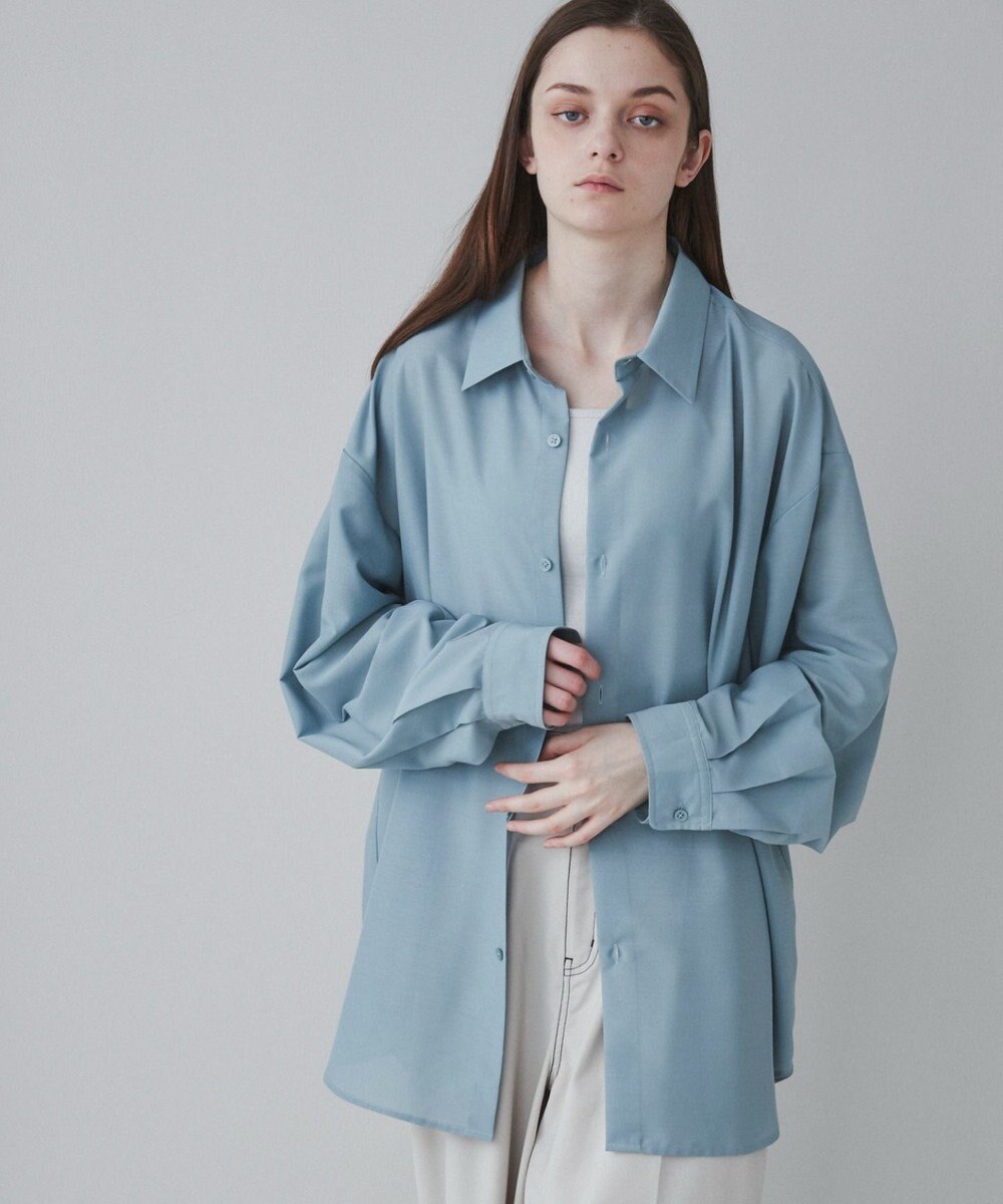 WEGO 【ユニセックス着用ITEM/SMLサイズ展開/冷房対策/紫外線対策】シアーBIGシャツ 