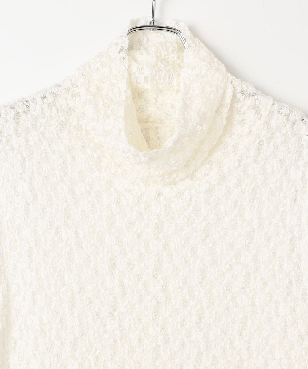 #Newans タートルネックレースブラウス 