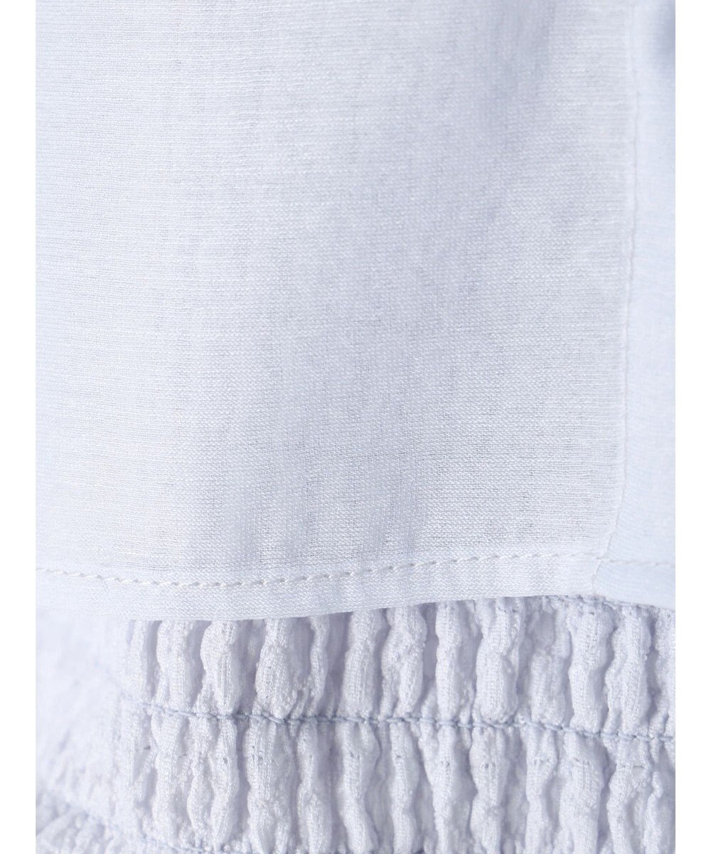 earth music&ecology ＳＥＴ２点シアークロップドシャツ×シャーリングタンク 