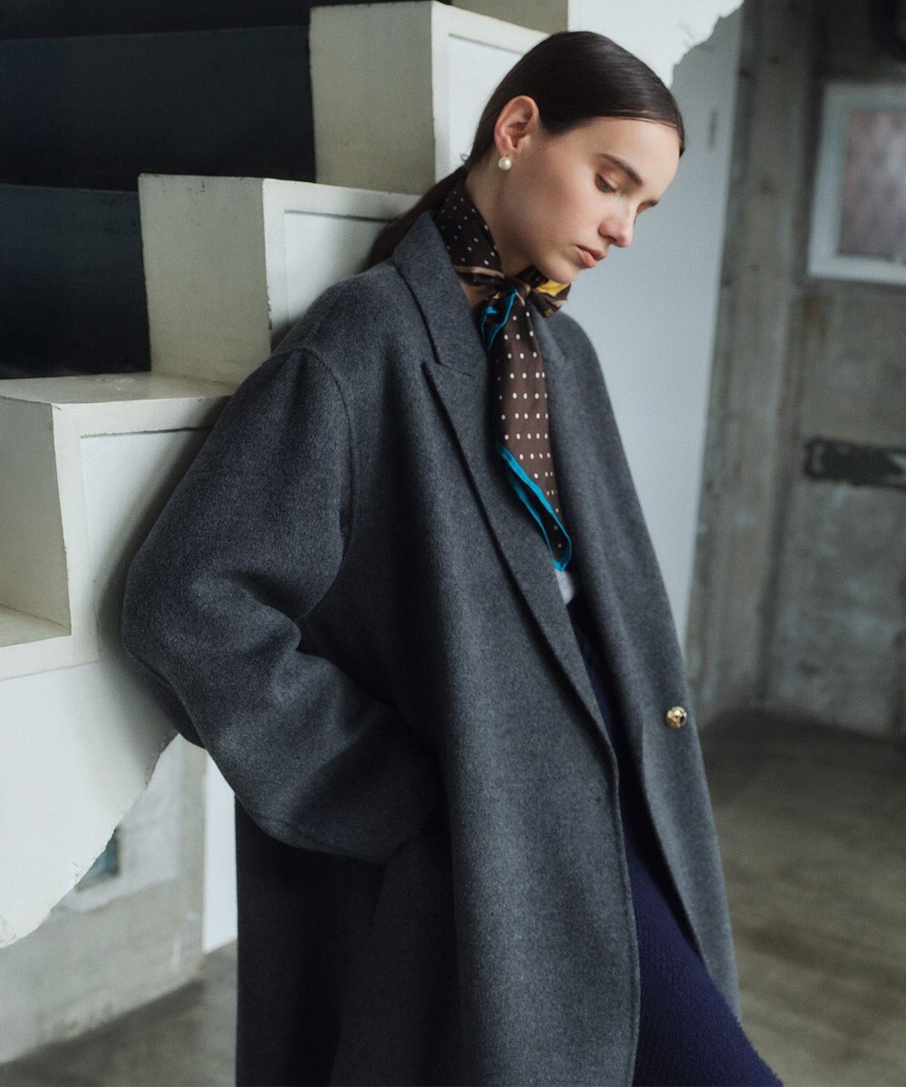 BEIGE， ZION / ウールロングチェスターコート 