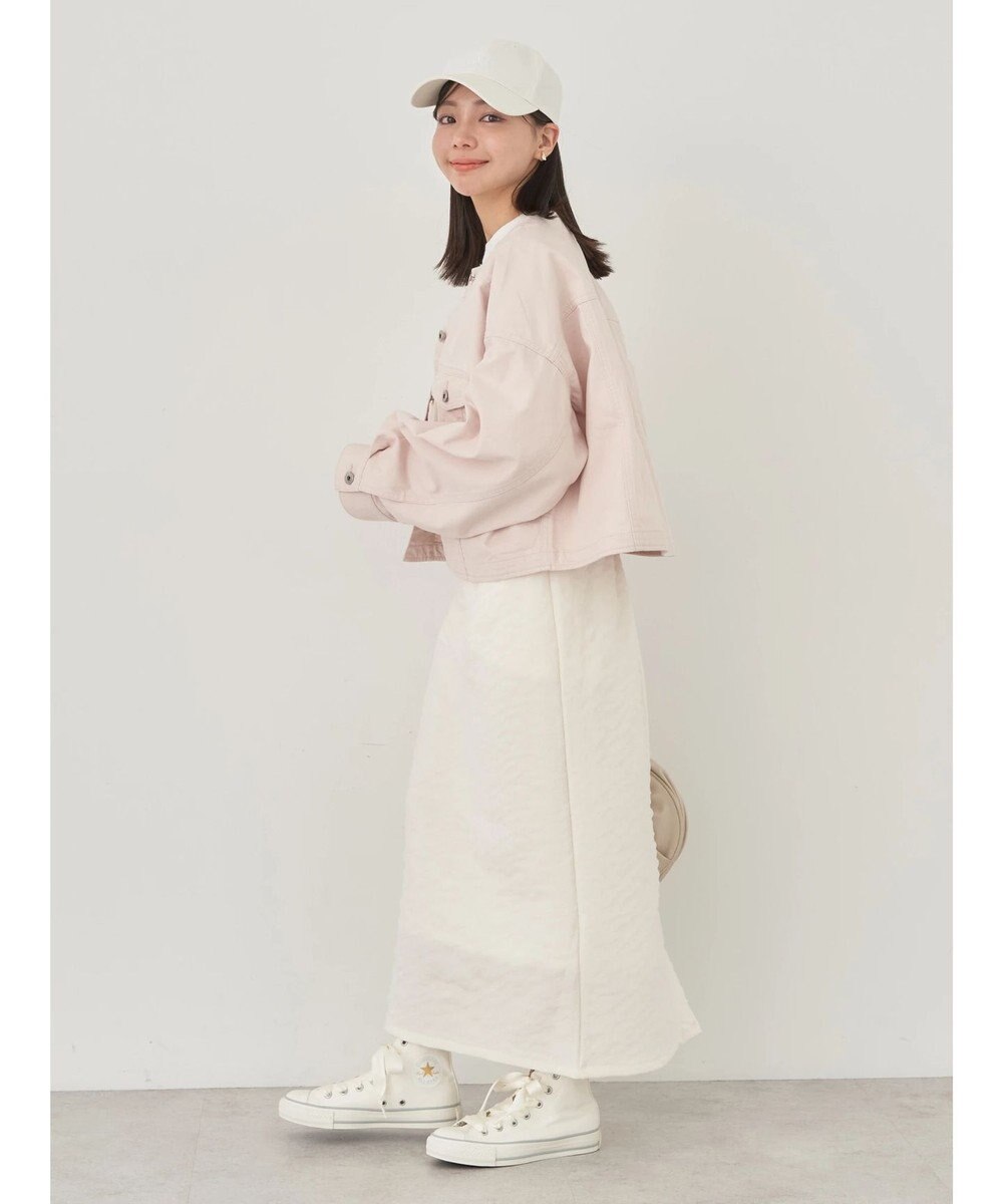 earth music&ecology ノーカラーツイルブルゾン 