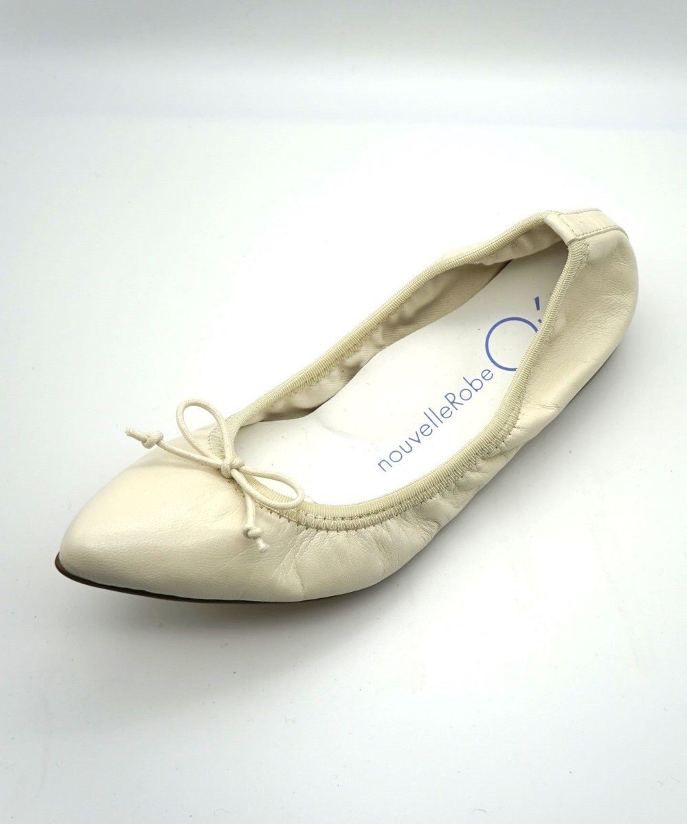 nouvelleRobe Oū 新色追加【本革・高反発】Pointed ポインテッドトゥ バレエシューズ 