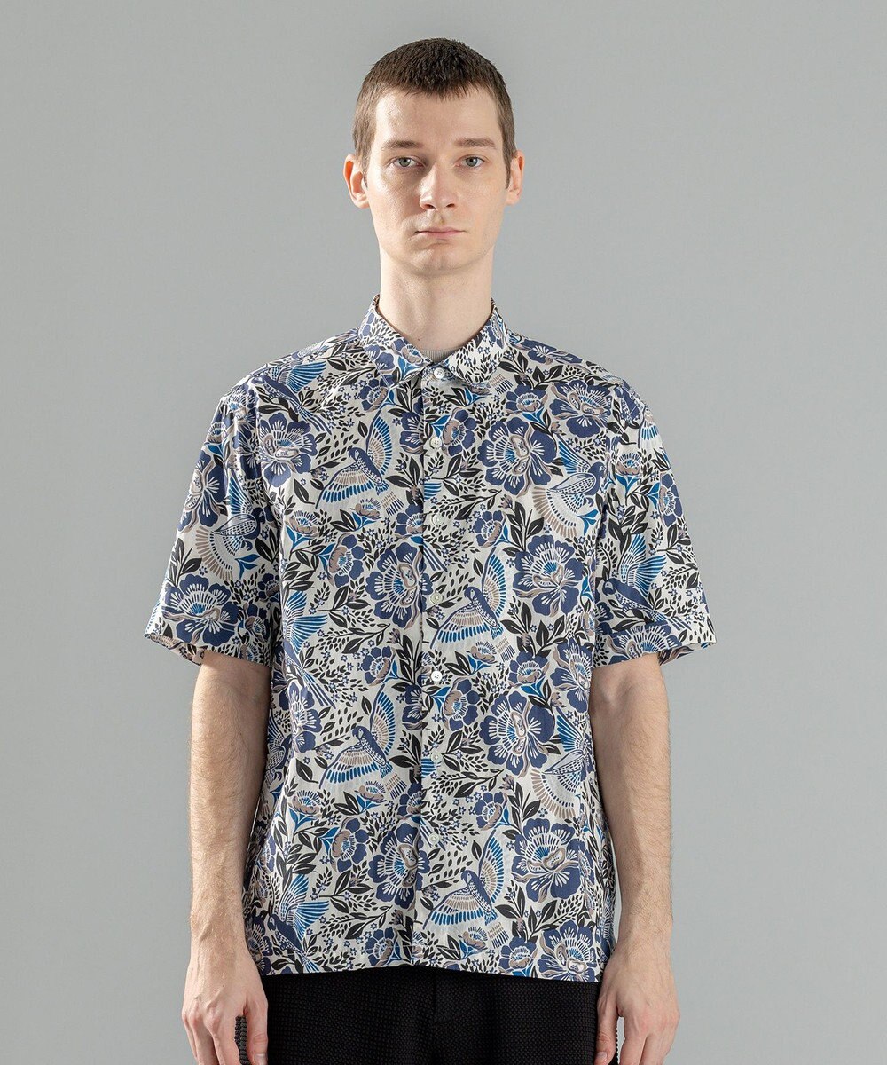 JOSEPH HOMME 新柄【洗える】メキシカントロピカルプリント　半袖レギュラーカラーシャツ 