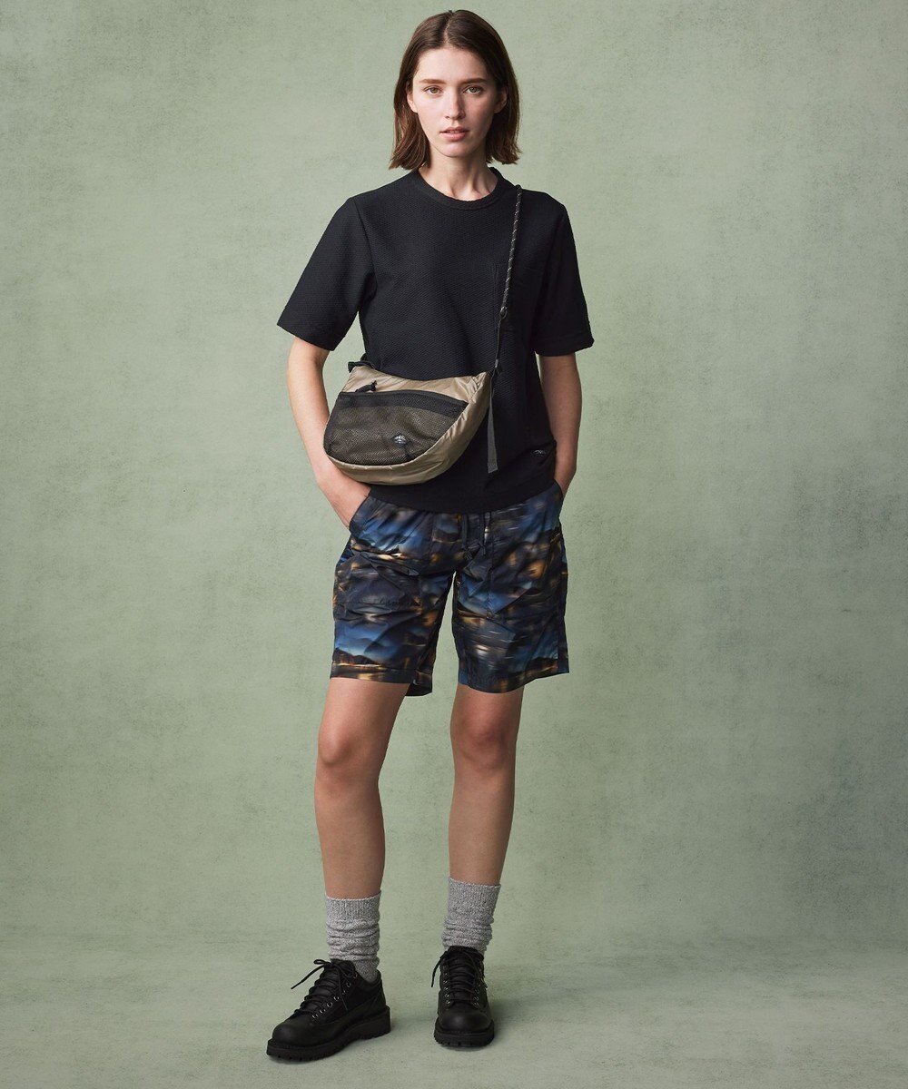 JOSEPH ABBOUD MOUNTAIN 【MADE IN JAPAN/吸水速乾】ダイヤモンドワッフル アウトドア Tシャツ 