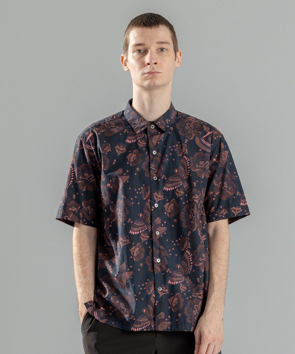 JOSEPH HOMME 新柄【洗える】メキシカントロピカルプリント　半袖レギュラーカラーシャツ 