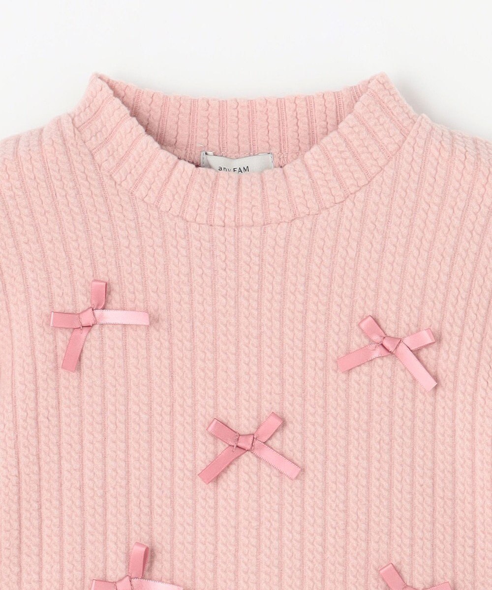 ANY KIDS ふくれジャガードリボンチュニック 