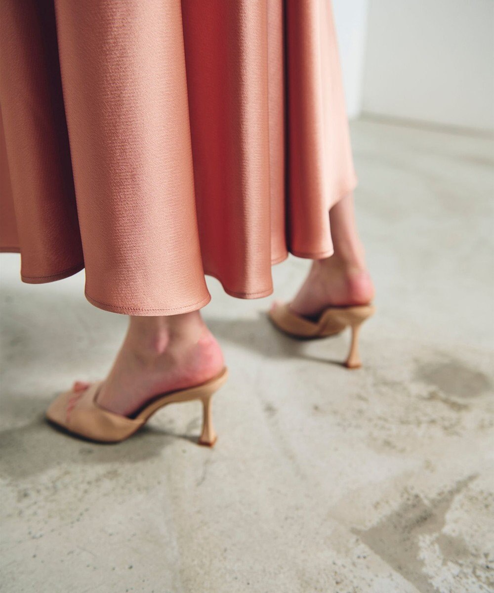 GRACE CONTINENTAL サテンバイアスロングスカート 