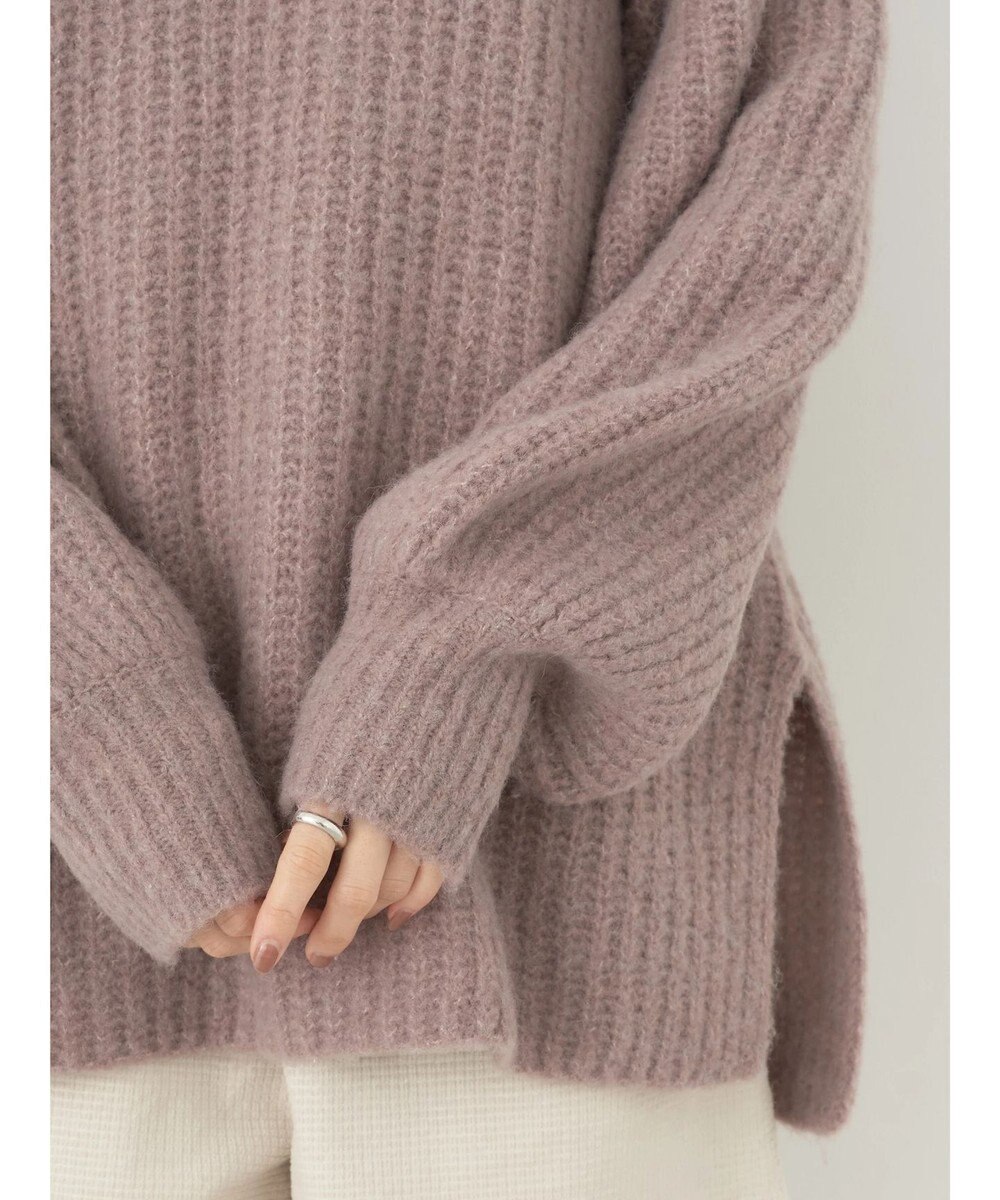 earth music&ecology フワフワＭＩＸヤーンチュニック 