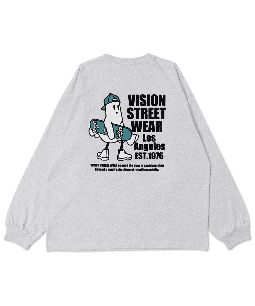WEGO 【ユニセックス着用ITEM】別注VISIONゴーストスケータープリントT（LS） 