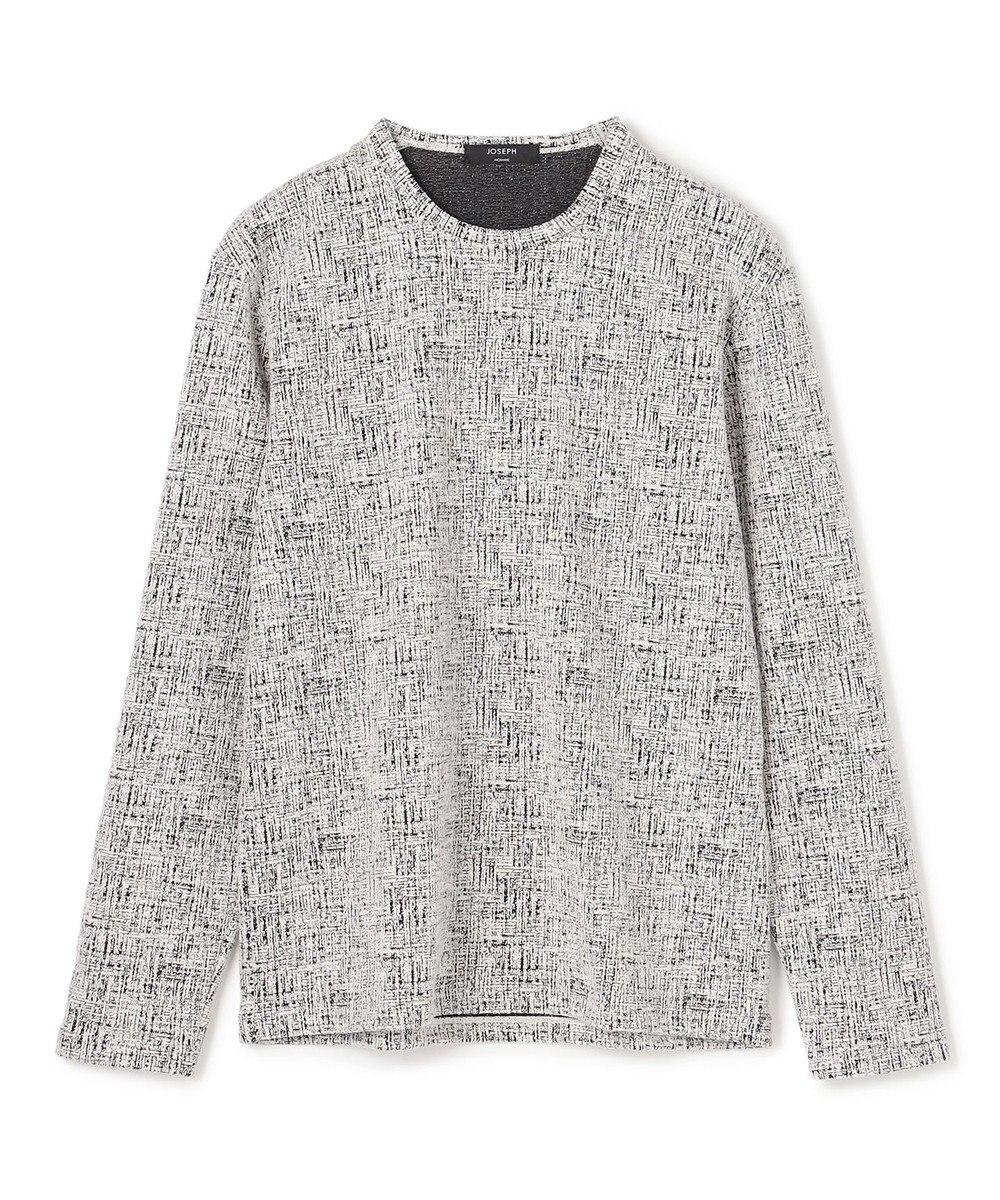 JOSEPH HOMME 【新素材】パフィーチェックジャージー　クルーネックカットソー 