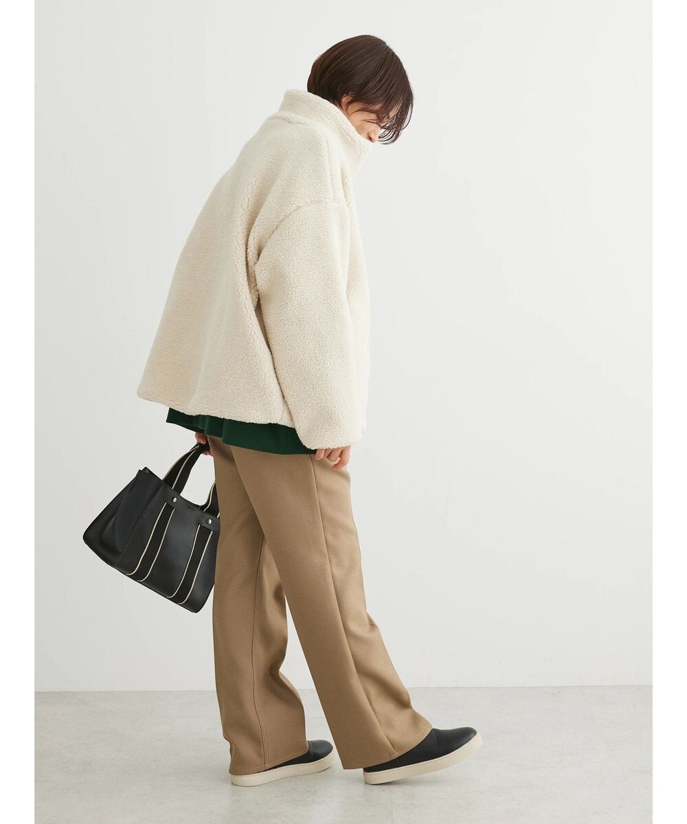 Green Parks スタンドカラーボアブルゾン 