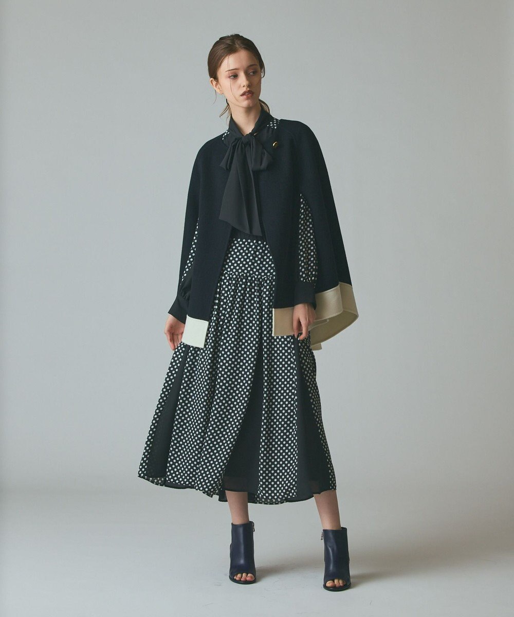 GRACE CONTINENTAL ドットコンビブラウス 