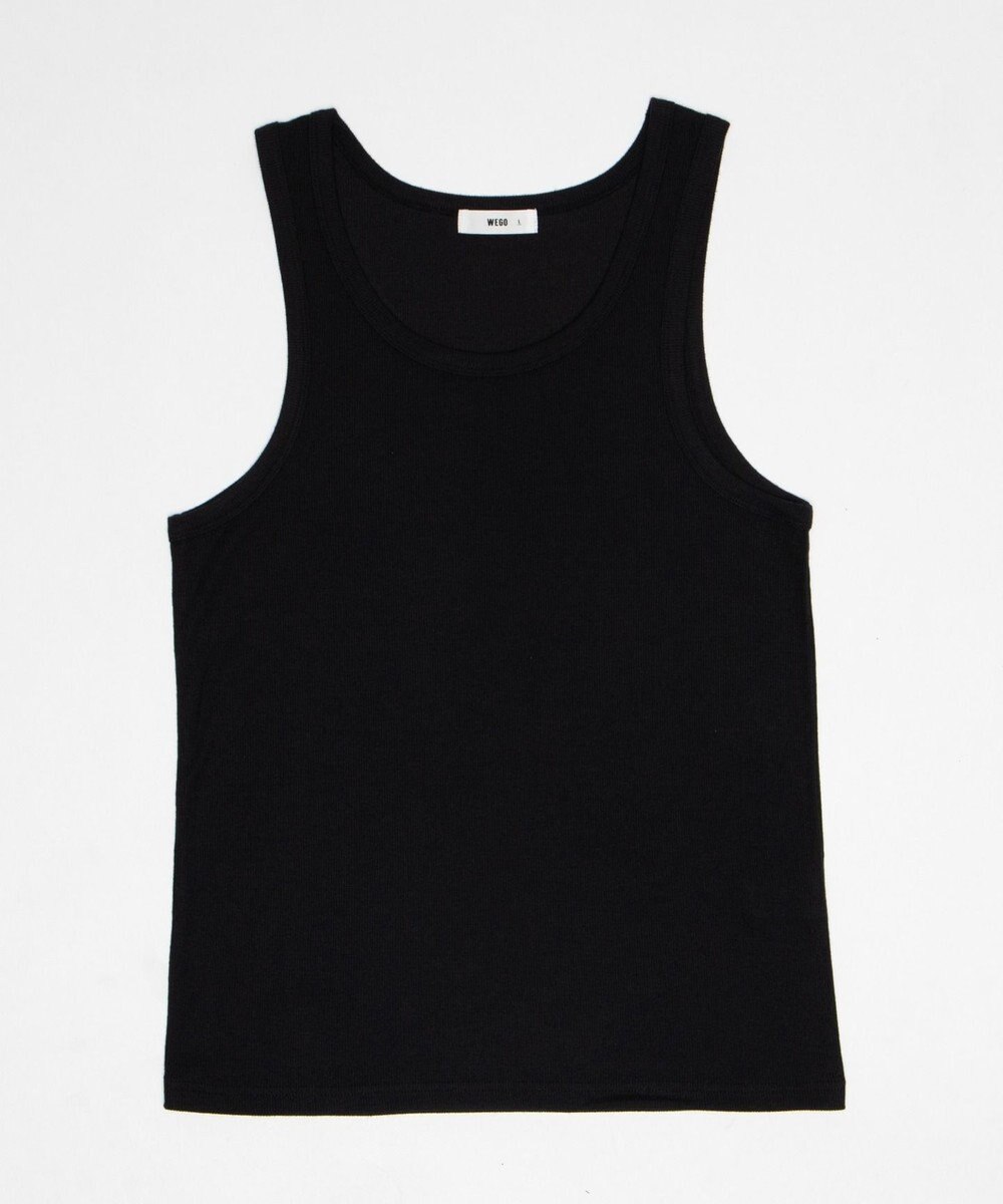 WEGO コットンリブタンクトップ 